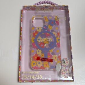 🆕 XO Poppy Floral iPhone 15/14/13 Case - MagSafe Compatible (with Free item)